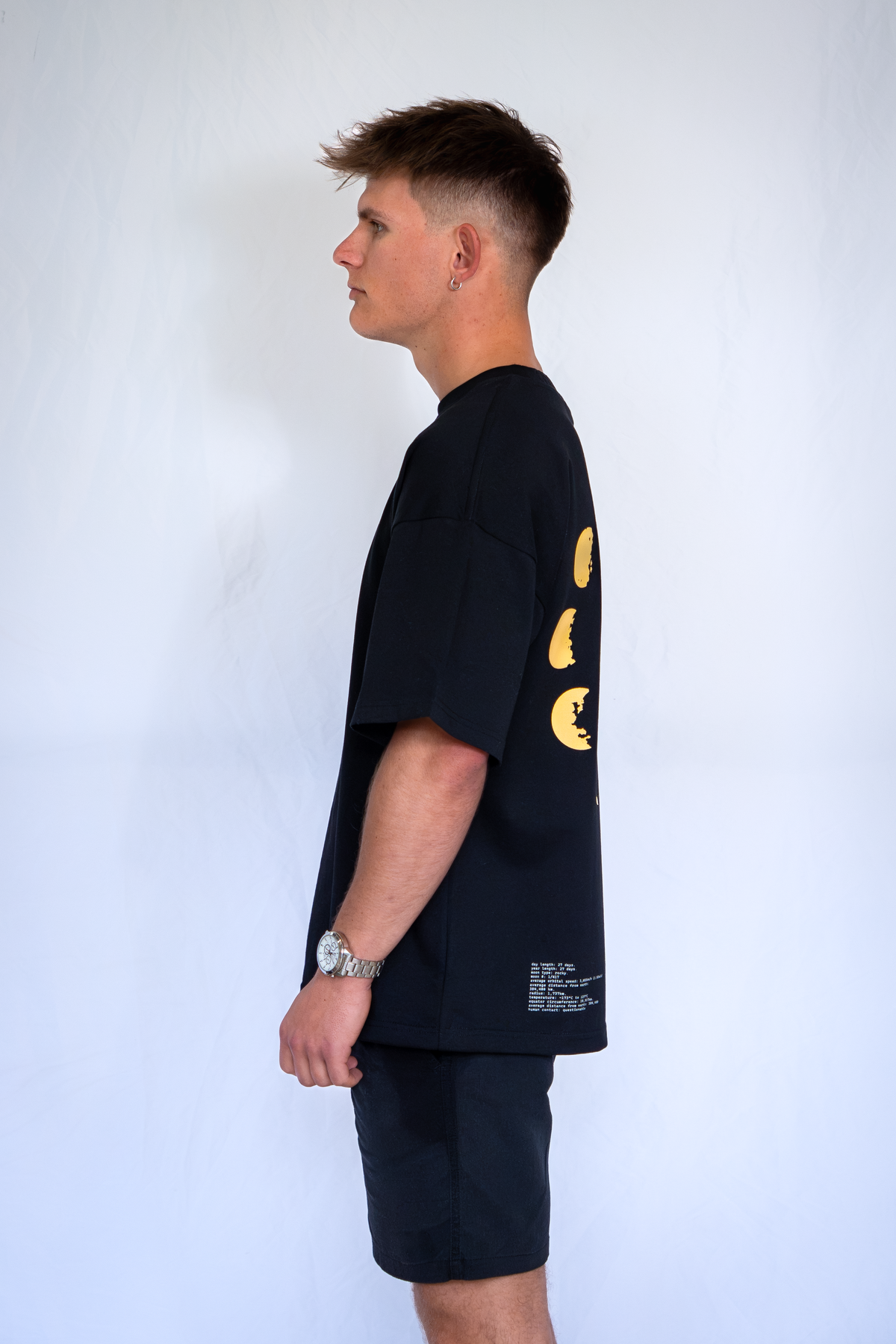 Heavyweight Cotton Box-Fit Tee / "PHASES"