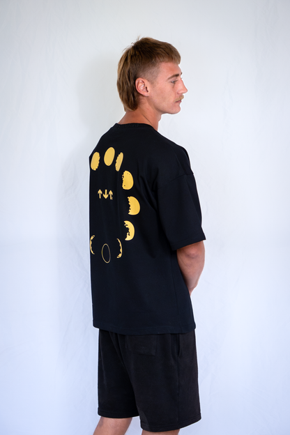 Heavyweight Cotton Box-Fit Tee / "PHASES"